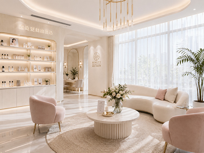 杭州美发店装修案例 - 现代简约理发店