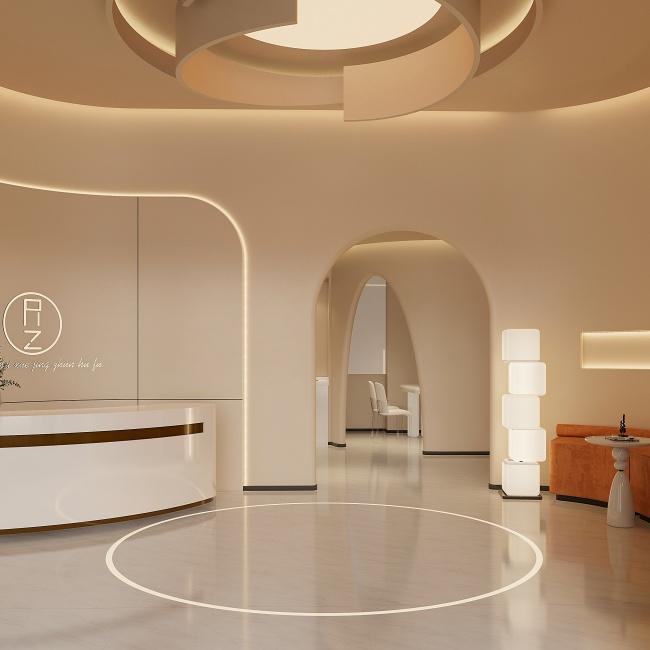 博妍装饰小型美容院装修设计图