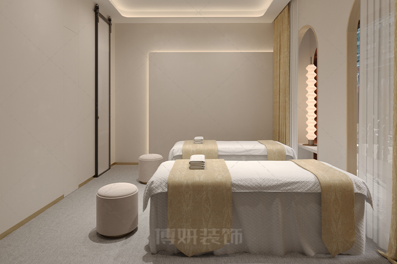 杭州美容店装修设计，杭州美容院装修设计效果图，杭州装修设计公司