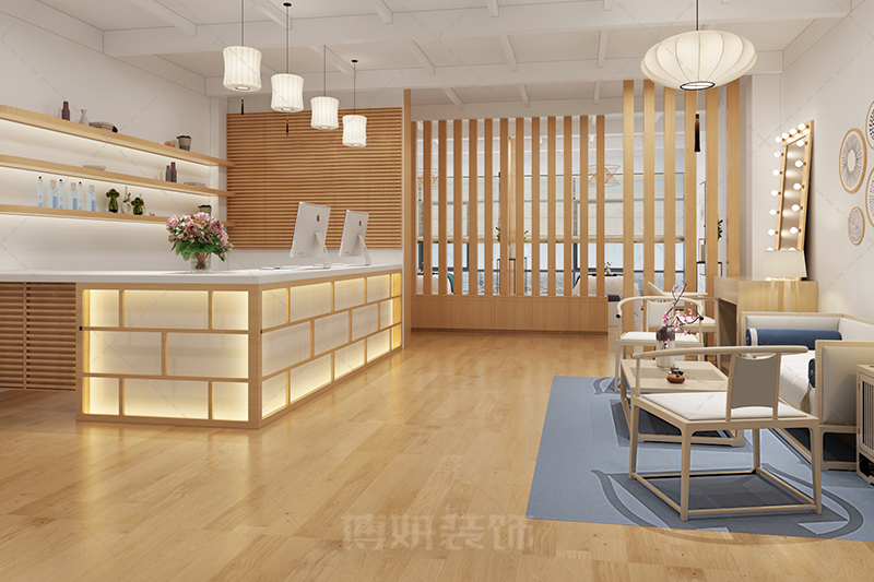 杭州日式美容店装修设计