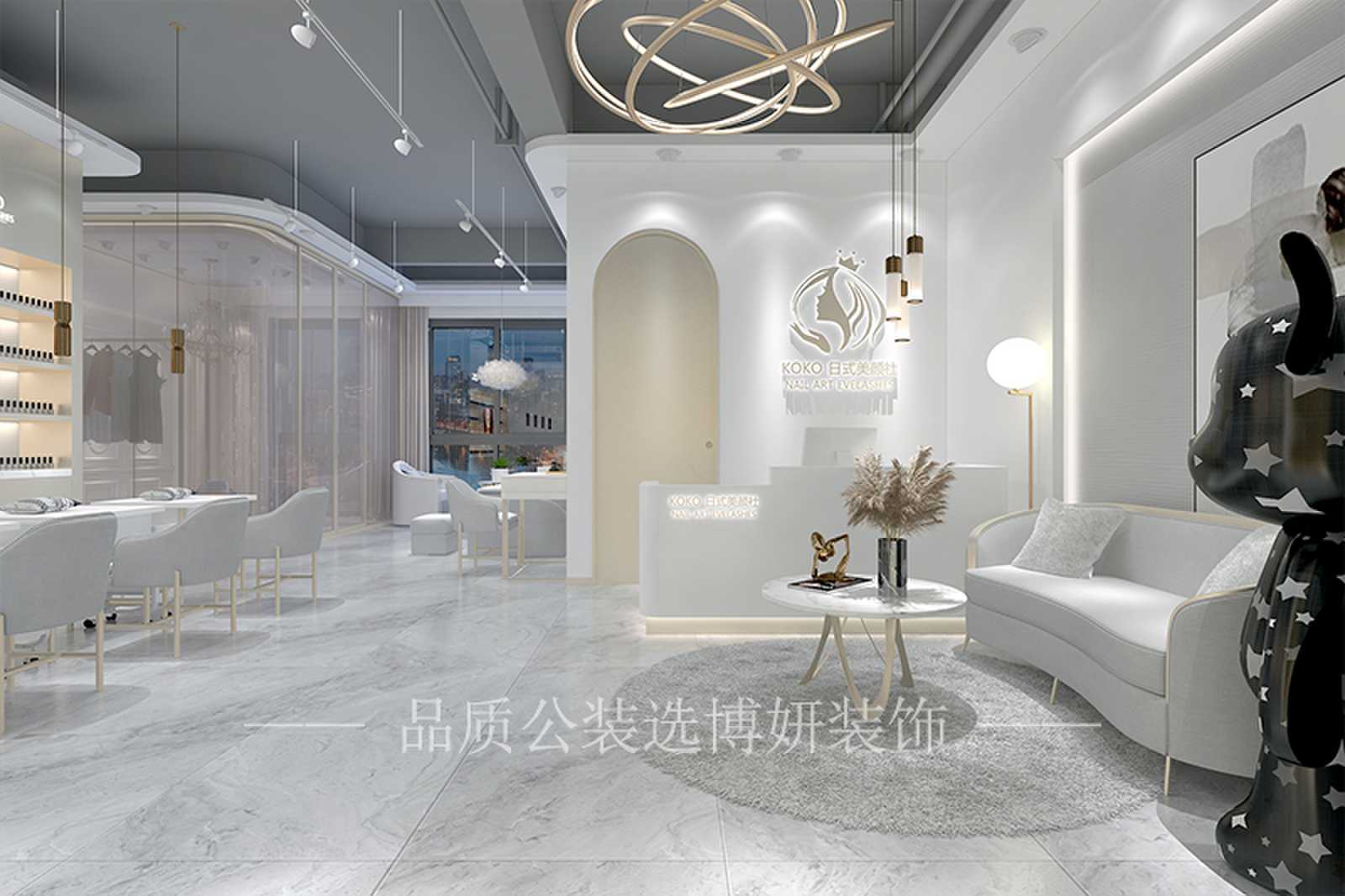 美容院装修效果图,美容院装修设计,合美容院设计
