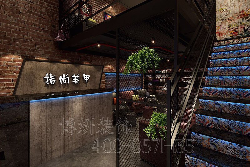 杭州美甲店装修,杭州美甲店装潢设计,杭州美甲店装修效果图,杭州装修公司
