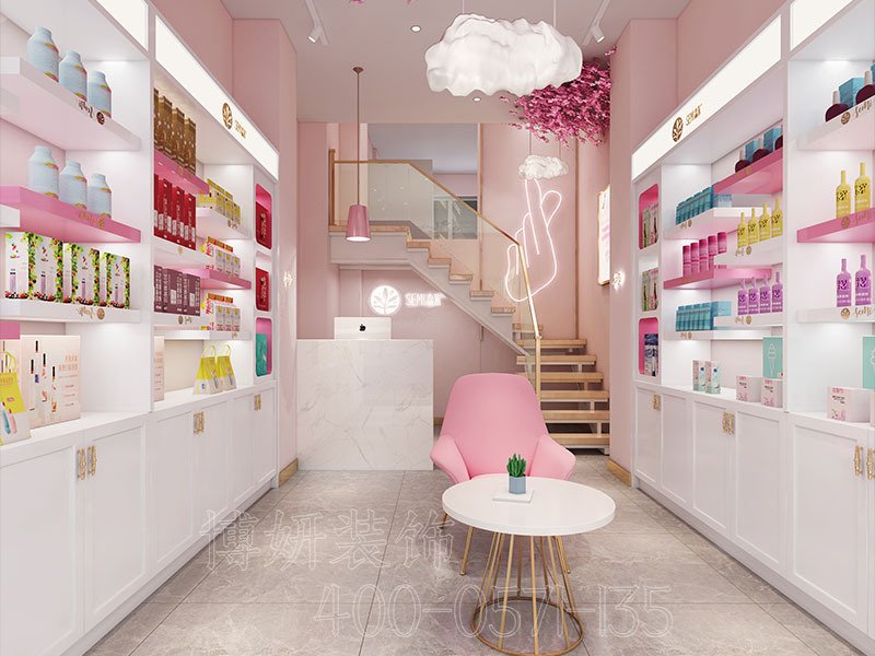 杭州美甲店装修,杭州美甲店装潢设计,杭州美甲店装修效果图,杭州装修公司